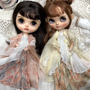 【完售展示】仙气汉服 古风汉服套装Blythe小布娃衣 2月汉服