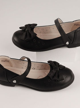 ABCKIDS童鞋鞋春秋同步专柜款学生黑色皮鞋大清仓P211307459