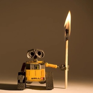 跨境 热销Wall.E 机器总动员 瓦力机器人6CM 瓦力 伊娃手办公仔