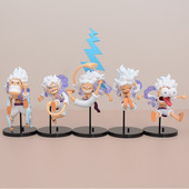 海贼Q版 场景手办模型公仔装 5款 五档尼卡路飞搞怪 太阳神 跨境