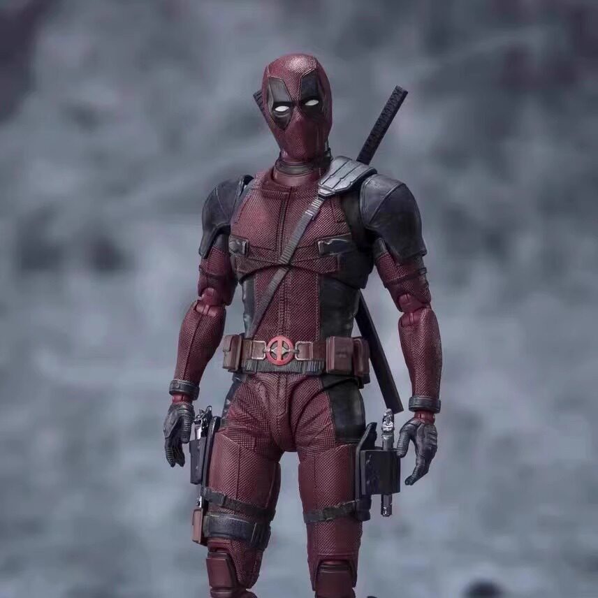 跨境热销新款DEADPOOL死侍2小贱贱SHF死侍关节可动人偶手办模型