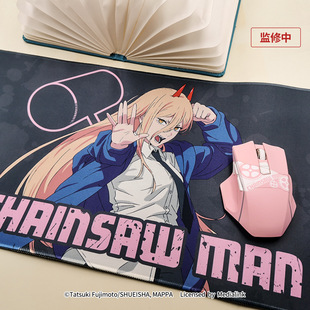 跨境omamori&潮可玩电锯人正版动漫玛奇玛帕瓦鼠标鼠标垫纸袋套装