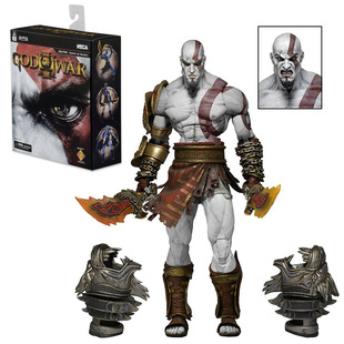 正版 NECA 战神3 Ultimate Kratos 奎托斯奎爷盒装豪华版手办模型
