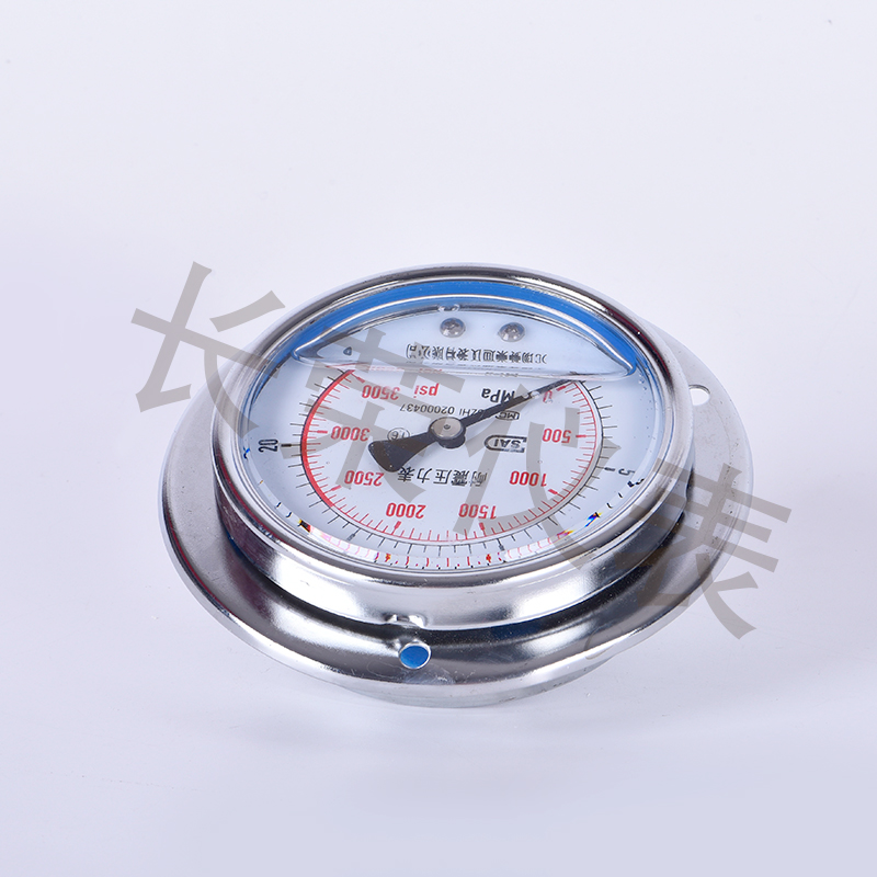 轴向压力表YN100ZT防震25mpa