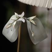 配饰夹子头饰 后脑勺新中式 国风短发半扎发饰 竹子发夹女2024新款