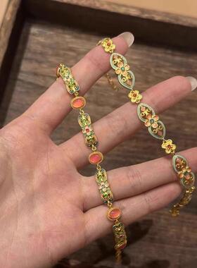 「桃之夭夭」桃之夭夭手链女小众设计轻奢高级感多巴胺甜美高颜值