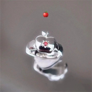 【恋与深空】夏以昼苹果戒指开口可调节动漫周边二次元戒指