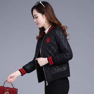 2024秋冬轻薄中年减龄妈妈收腰时尚小棉袄棉衣棉服女韩版宽松短款