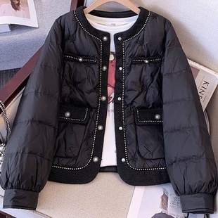 小个子显瘦短款 大码 小香风宽松棉衣外套新款 2025冬季 棉服女 女装