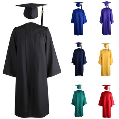 Adult Zip Closure University Academic Graduation Gown Robe