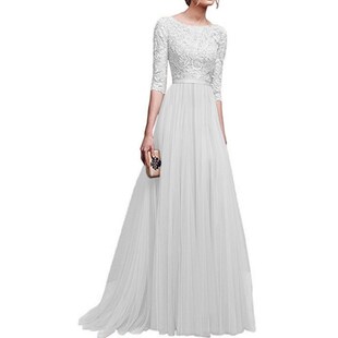 Participants in formal dress gown party ladies long dresses