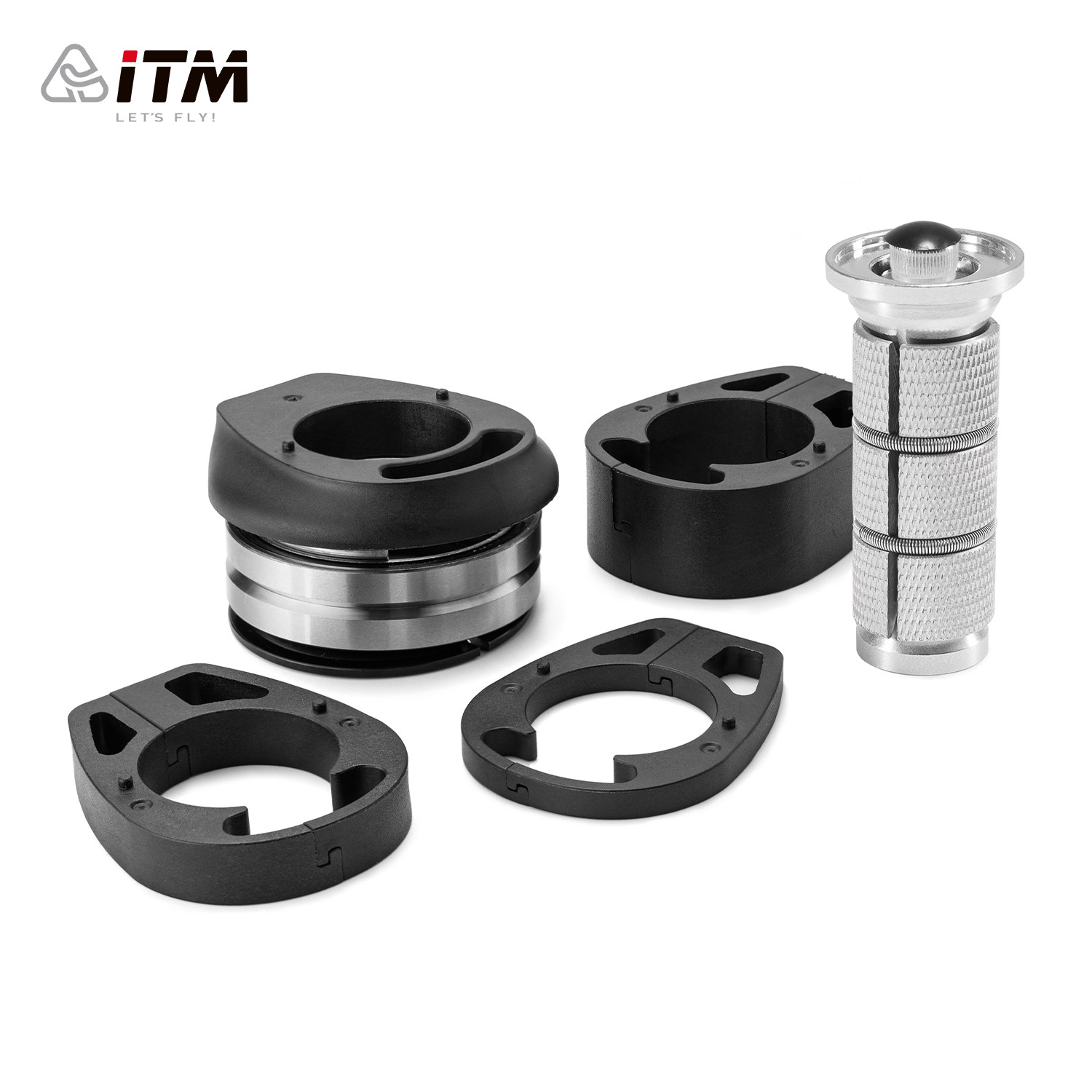 意大利ITM碗组套件增高垫圈公路自行车把横内走线膨胀塞骑行配件