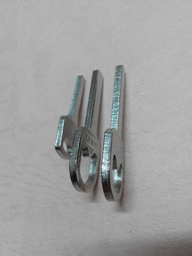 全铜电莱福钥匙胚 叶片钢挂锁锁匙模胚 金刚锁匙毛坯子