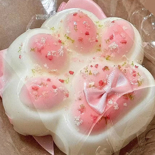 奶油腮红超大猫爪硅胶慢回弹解压玩具小红书同款 捏捏水感发泄减压