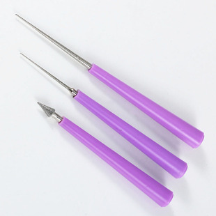 DIY配件工具 珍珠扩孔针 针尖手动扩孔 胶水堵塞通孔扩大 金刚砂