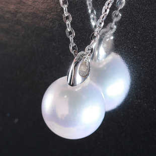 DIY珍珠配件 新款S925纯银半圆空口小吊坠空托简约设计高级轻奢女