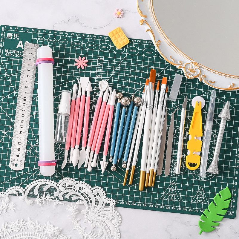 翻糖diy基础工具压边滚轮刀