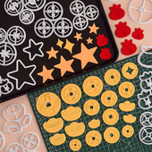 糖堡森林招财恭喜铜钱切模翻糖元 宝福袋钱币符号蛋糕烘焙装 饰模具