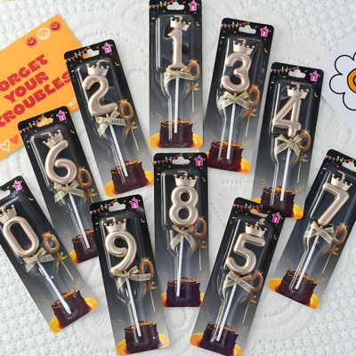 生日蛋糕皇冠蝴蝶结数字蜡烛插件