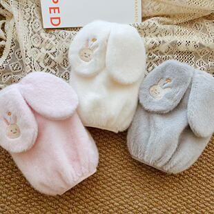 短款袖套女成人学生护袖防污毛绒暖和防脏工作学习儿童可爱羽绒服