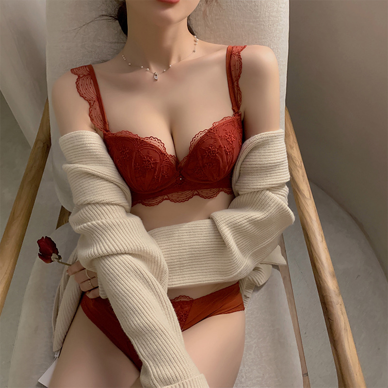 性感红色内衣套装结婚新娘本命年