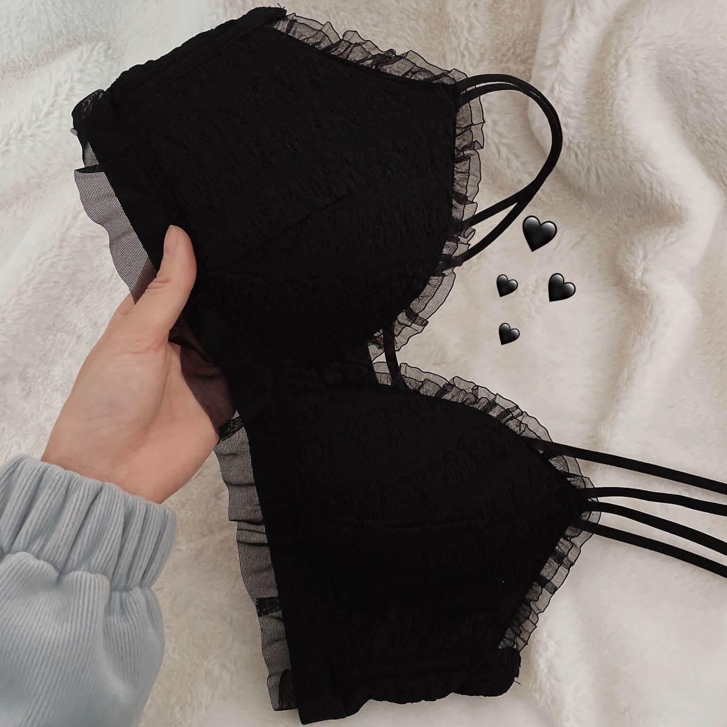 内衣女薄款聚拢无钢圈文胸罩纯欲