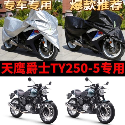 天鹰爵士TY250-5摩托车专用防雨防晒加厚遮阳防尘牛津布车衣罩套