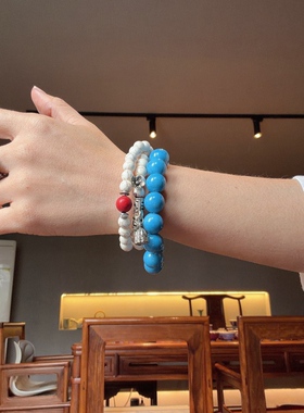 （手艺人）陶瓷手工素圈手链百搭女款新中式复古