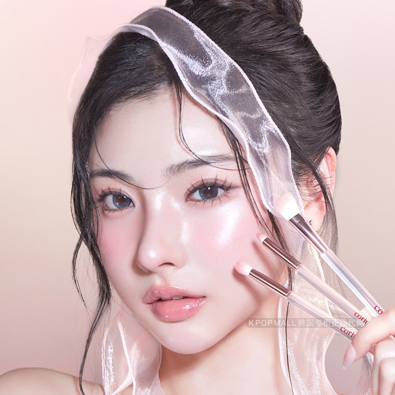 韓國(guó)代購(gòu)CORINGCO粉色口袋眼刷套裝6P 迷你PINK POCKET鏡面保護(hù)套