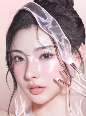 韩国代购CORINGCO粉色口袋眼刷套装6P 迷你PINK POCKET镜面保护套