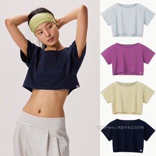 直邮BUDHI 短袖 MUDRA25年春季 圆领短款 瑜伽宽松T恤 新品 韩国代购