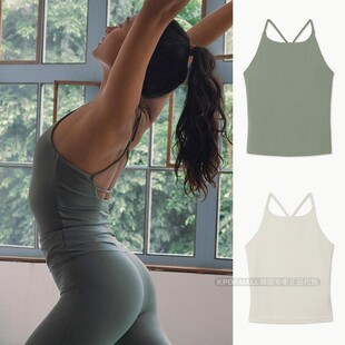 三角挂脖背心 韩国代购 瑜伽运动上衣 透气舒适 BUDHI 正品 MUDRA