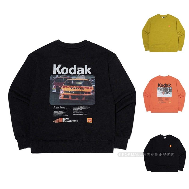 韩国代购 KODAK 24新秋款男女同款彩色胶卷图案卫衣柯达标志卫衣