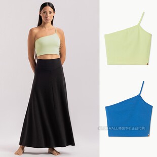 BUDHI tank MUDRA 背心吊带90 top瑜伽中长单肩背心 女款 韩国代购