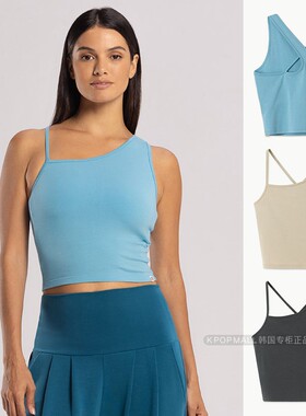 韩国代购 BUDHI MUDRA 24冬季款瑜伽服上衣修身Ttop挂脖吊带背心