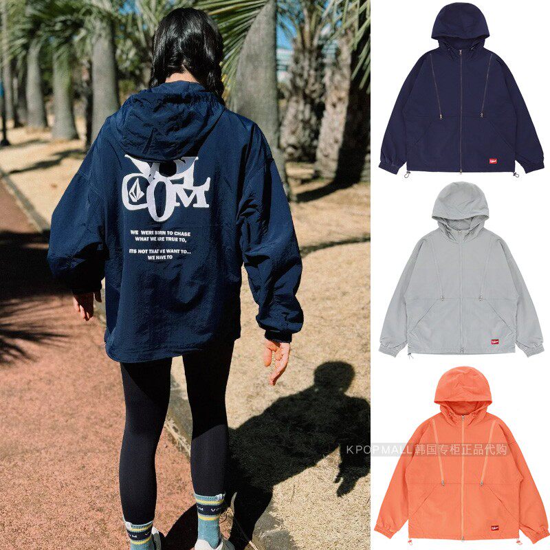 VOLCOM宽松常规棉百搭连帽上衣