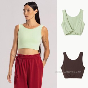 crop 韩国代购 女士瑜伽服圆领胸罩Turn MUDRA top背心吊带 BUDHI