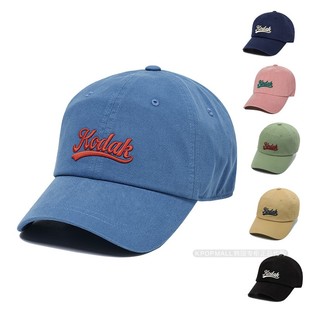 韩国代购 KODAK 24新款男女同款棒球帽手写体柯达标志刺绣帽子