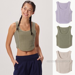 MUDRA BUDHI 25夏季 薄款 运动健身瑜伽上衣背心 韩国代购 修身 直邮