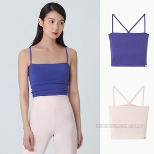 BUDHI 露脐装 MUDRA 直筒背心中长度 长度瑜伽服上衣 女款 韩国代购