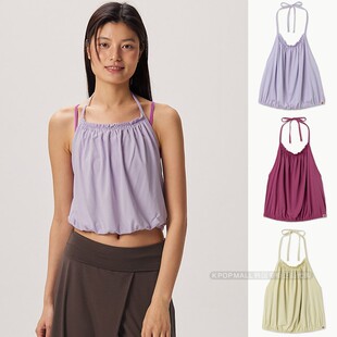 直邮 薄款 BUDHI 25夏季 透气叠穿瑜宽松伽背心吊带 MUDRA 韩国代购
