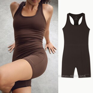 女紧身健身穿搭 MUDRA简约运动风瑜伽连体裤 韩国代购 BUDHI