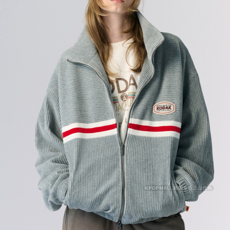 kodak翻领春秋冬夹克外套