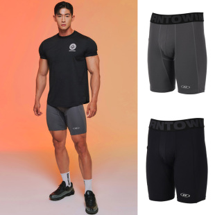 高腰提臀短打底裤 WIN韩国代购 外缝线运动leggings 男款 BORN