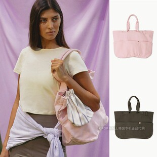 韩国代购 MUDRA简约帆布托特包女手提包休闲大容量单肩包 BUDHI