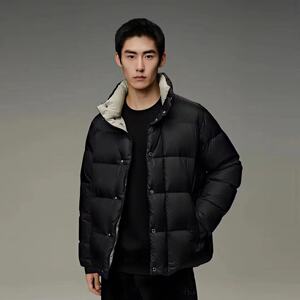 B1ACD4349商场同款太平鸟男装 羽绒服男2024年冬季新款短款面包服