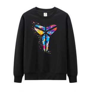 科比长袖圆领卫衣德鲁大叔欧文杜兰特卫衣休闲宽松运动篮球卫衣男