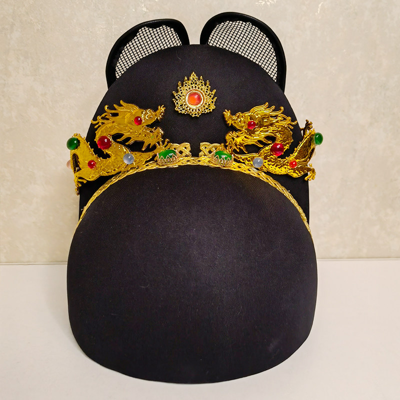 洛潇赋定陵复原款翼善冠原创乌纱帽飞鱼古代皇帝帽子明朝婚礼定制