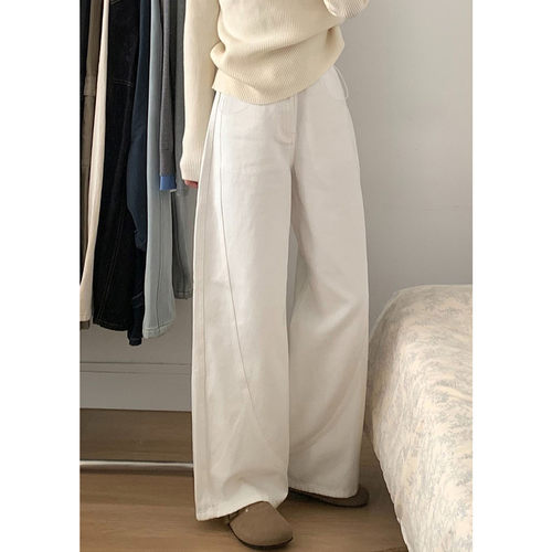 AUMS孕妇牛仔阔腿裤百搭显瘦