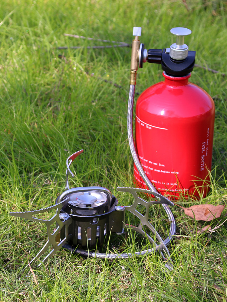 户外汽油炉露营便携式燃气炉头野外野餐油炉泡茶油气防风卡式炉